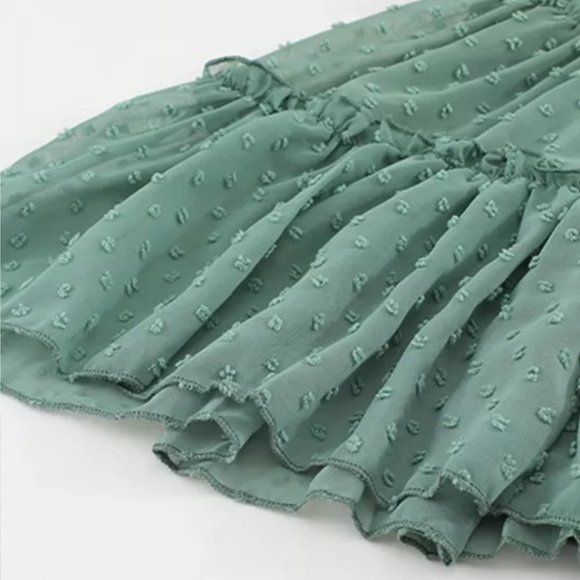 ♥️New boutique Swiss dot off shoulder top - Picture 8 of 16